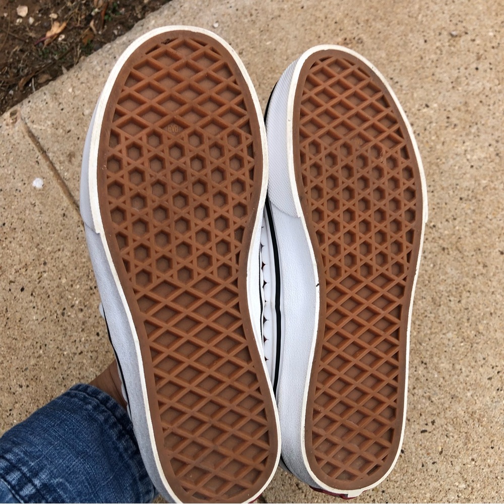 Vans Red and White Polka Dot Kids Sneakers - Picture 9 of 9
